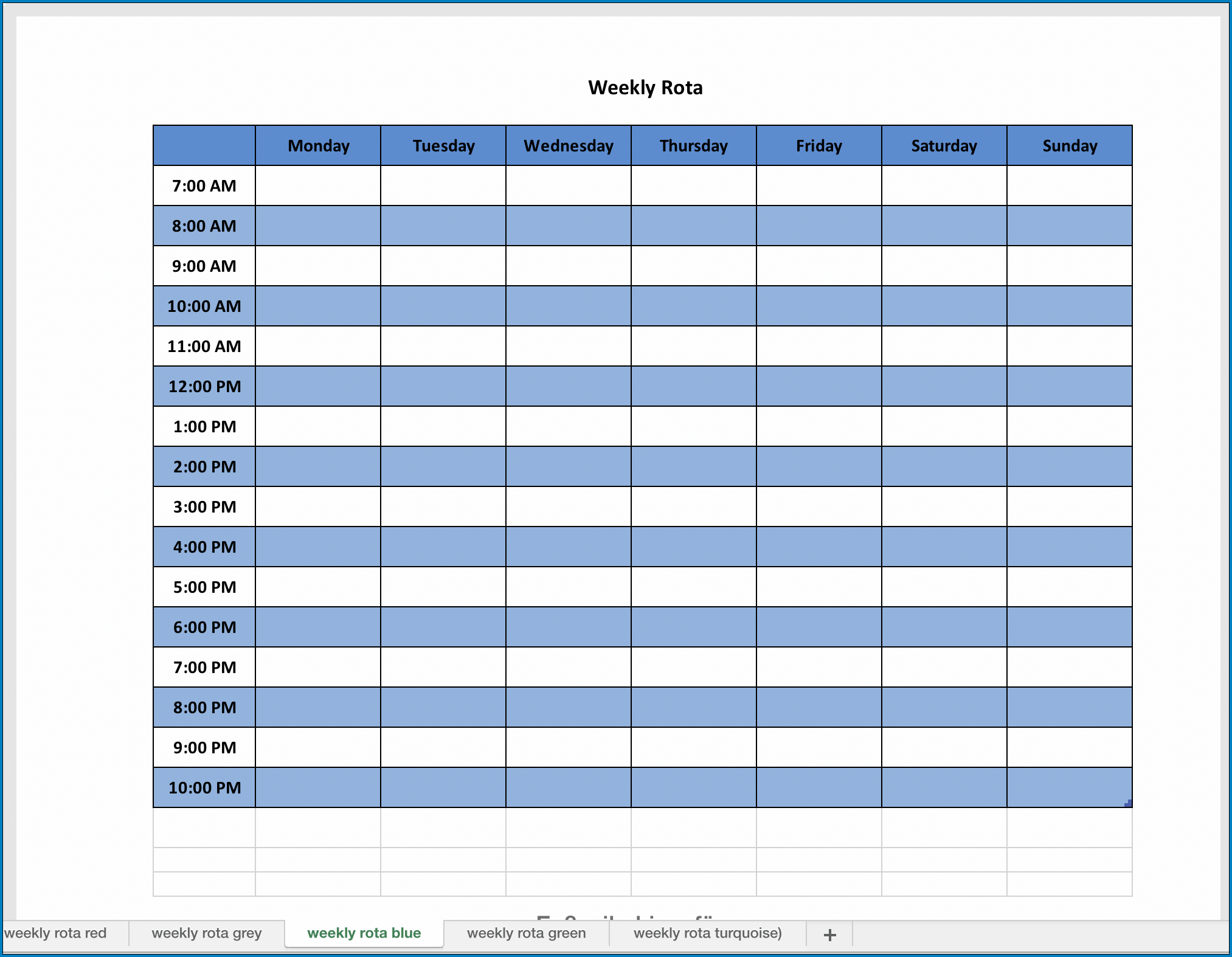 Weekly Planner Template Sample Weekly Planner Template Sample