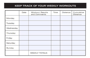 Weight Loss Log Template