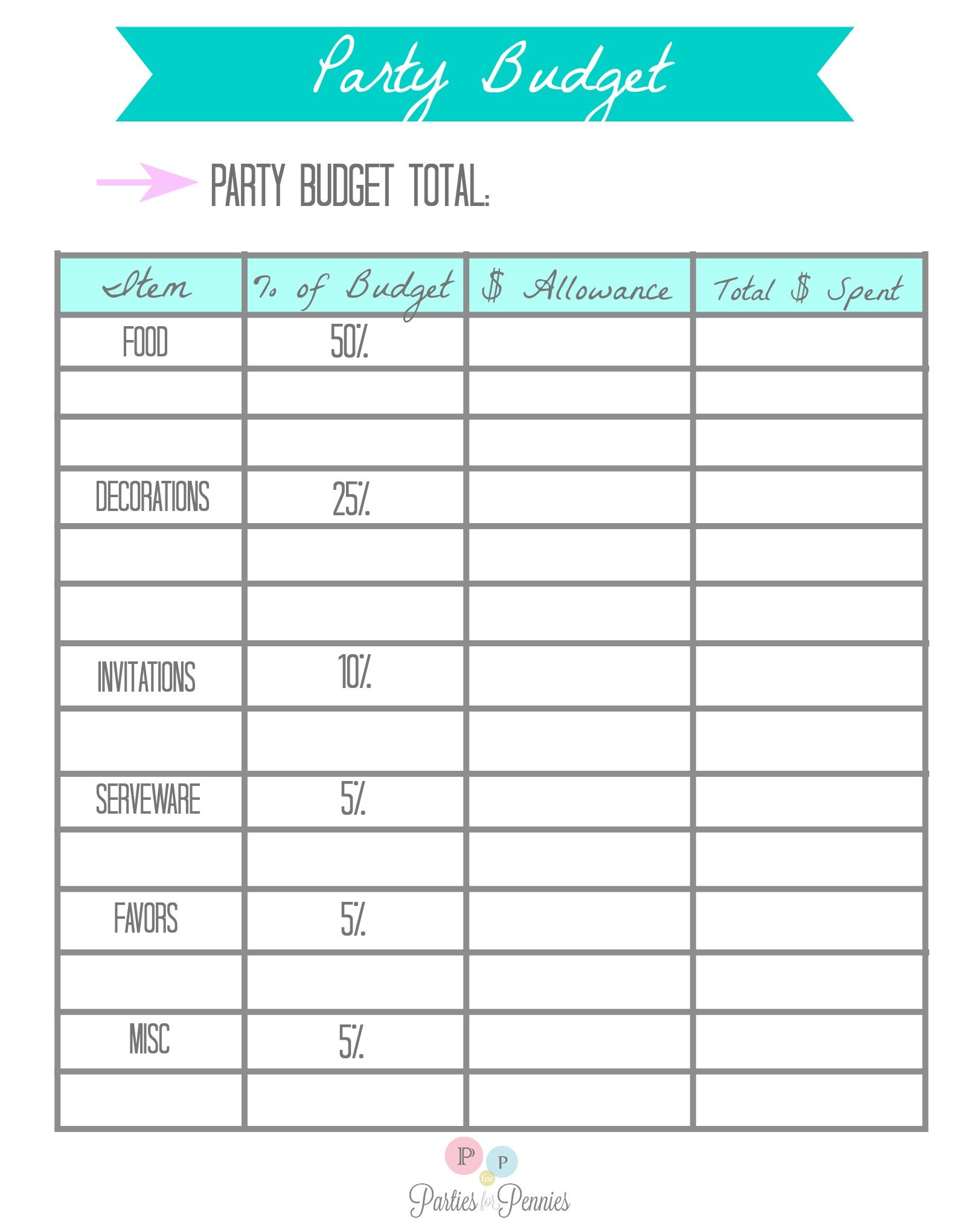 Welcome Party Budget Worksheet Template Example Welcome Party Budget Worksheet Template Example