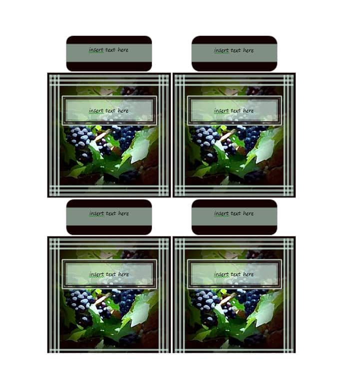Wine Label Template Wine Label Template