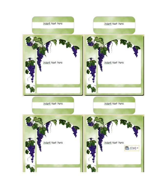Wine Label Template Wine Label Template