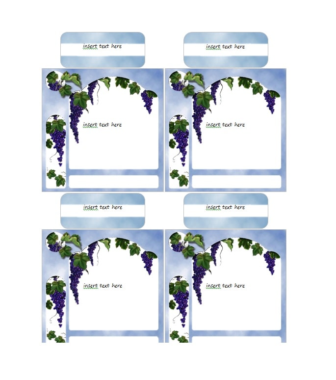 Wine Label Template Wine Label Template