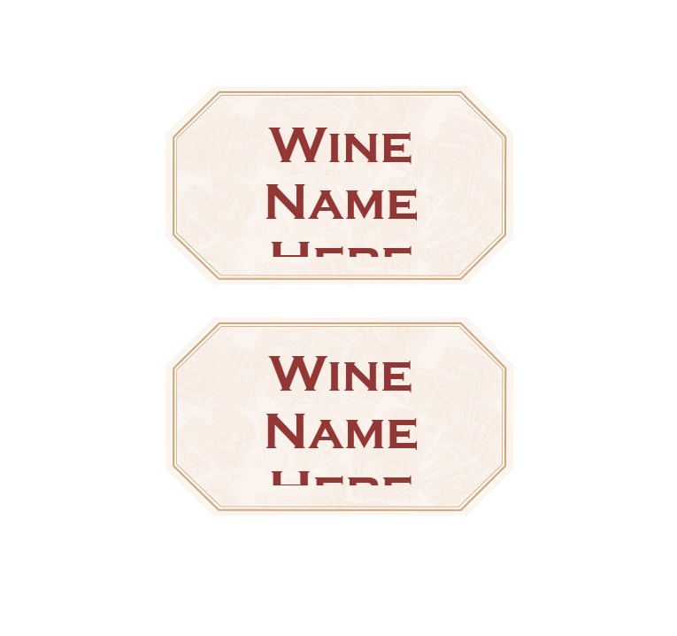 Wine Label Template Wine Label Template