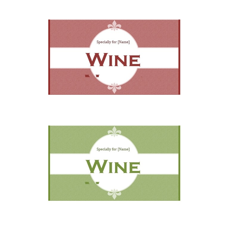Wine Label Template Wine Label Template