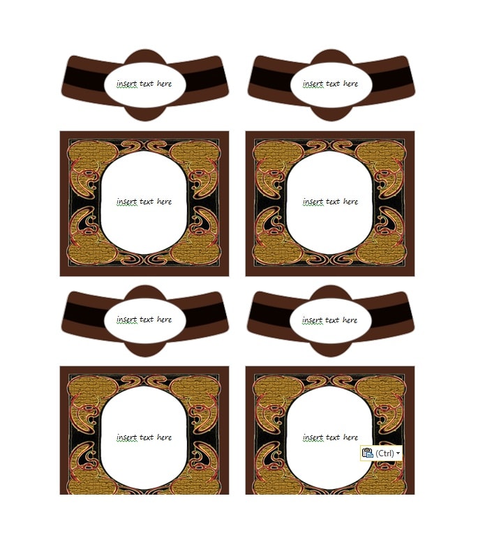 Wine Label Template Wine Label Template