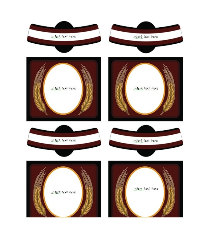 Wine Label Template Wine Label Template