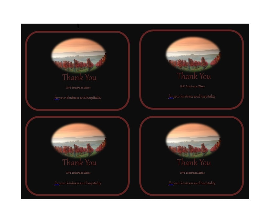 Wine Label Template Wine Label Template