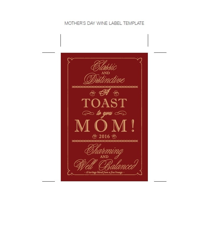 Wine Label Template Wine Label Template