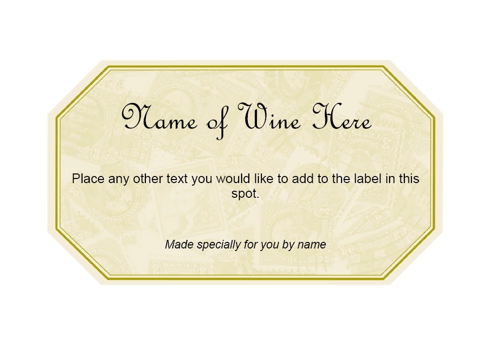 Wine Label Template Wine Label Template
