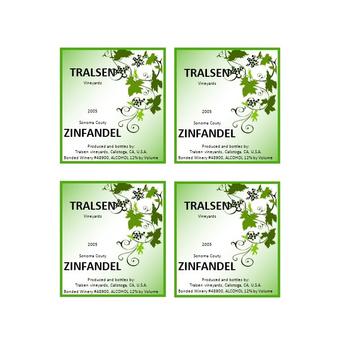 Wine Label Template Wine Label Template