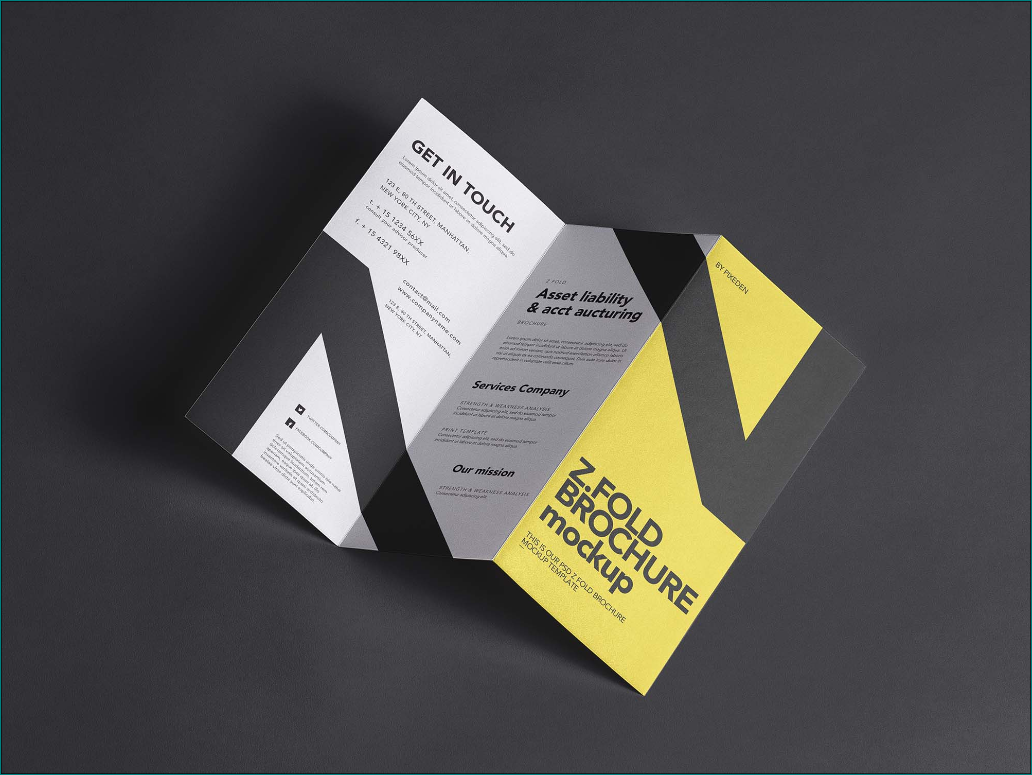 Z Fold Brochure Template Example