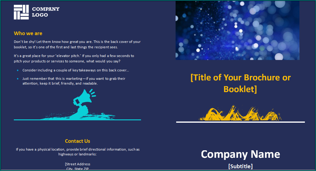 Z Fold Brochure Template