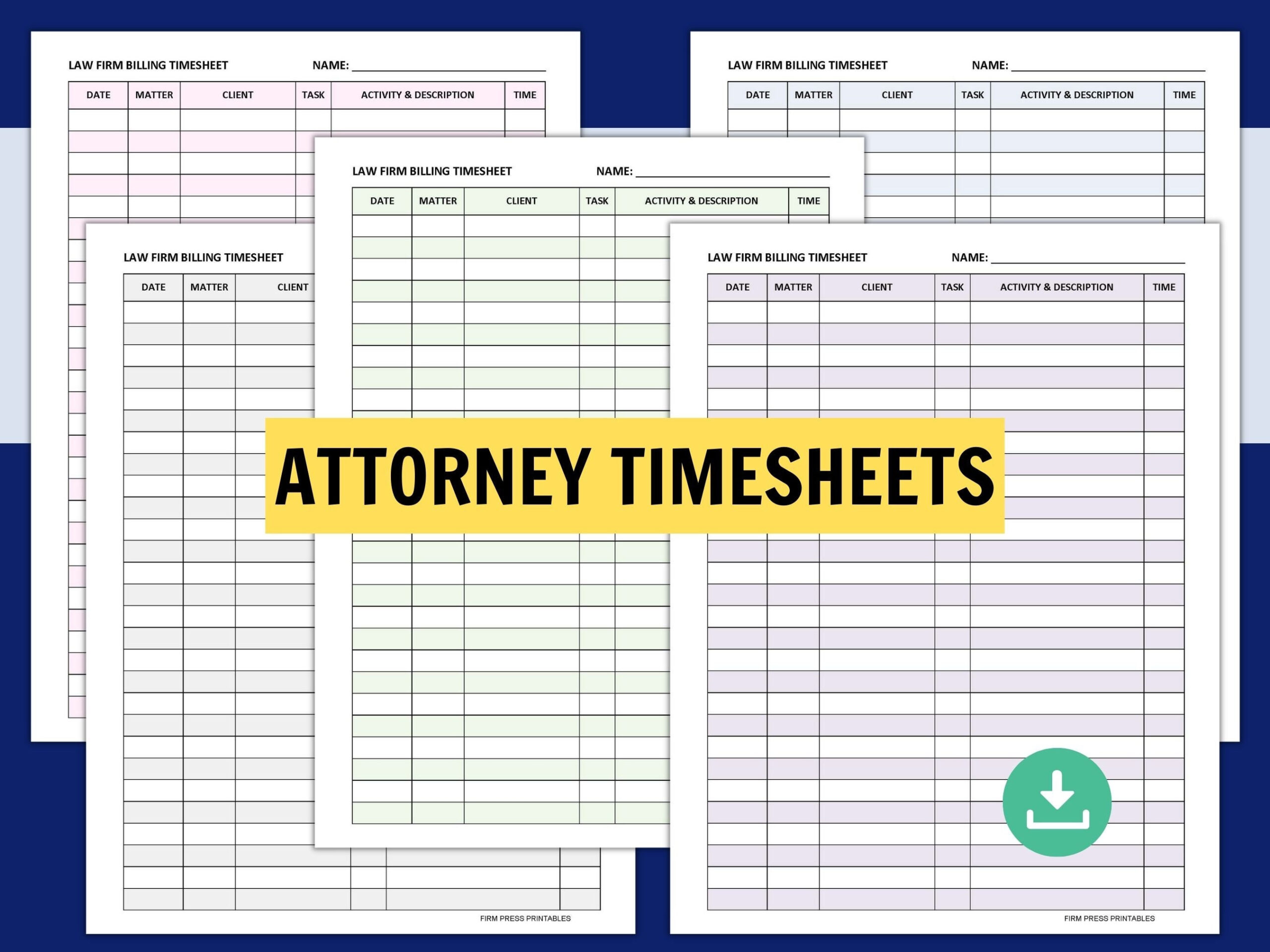sample attorney timesheet template sample attorney timesheet template