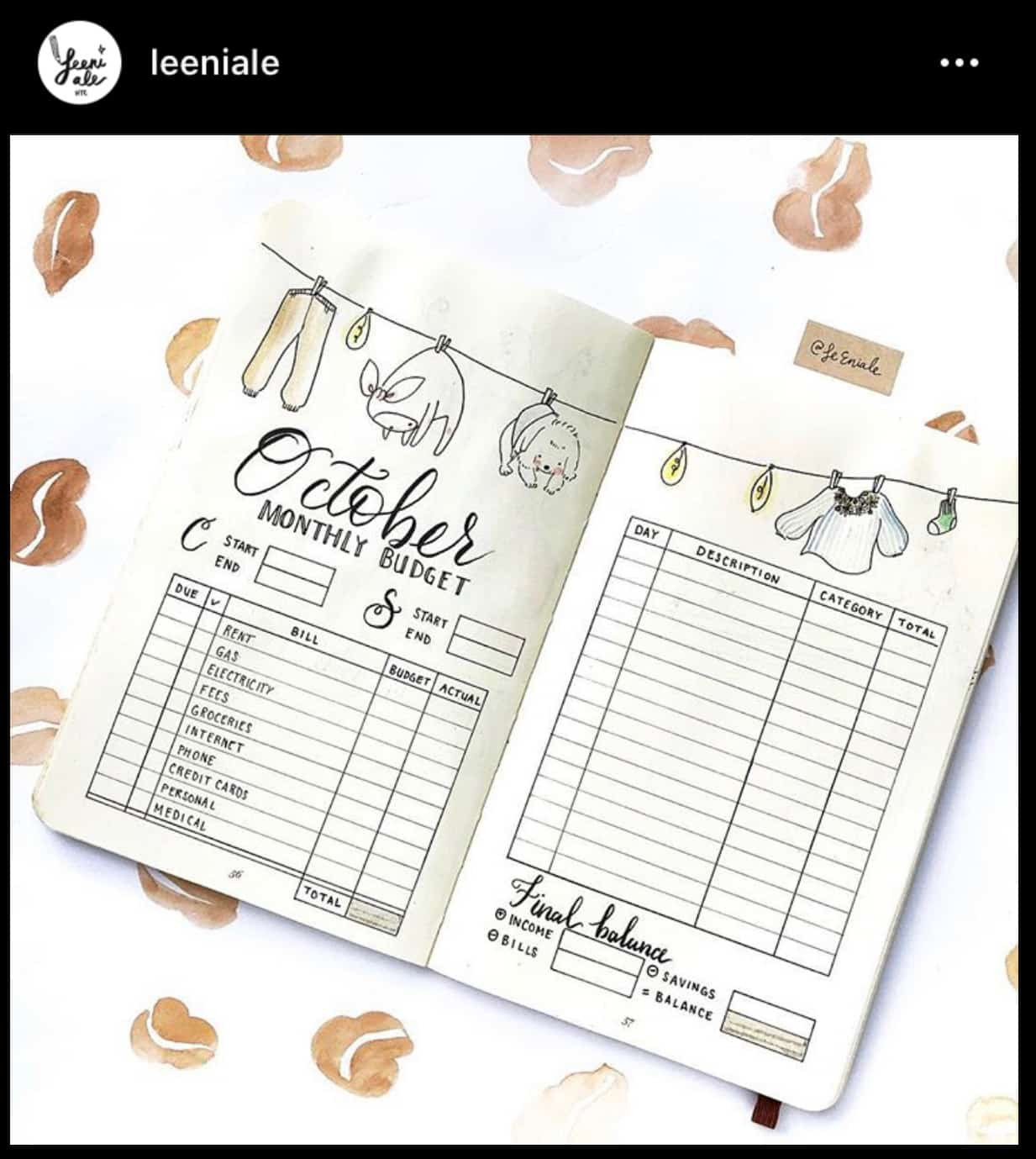 sample bullet journal budget template sample bullet journal budget template