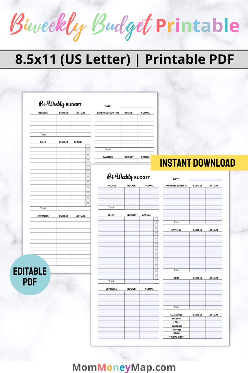 sample bi weekly pay budget template sample bi weekly pay budget template