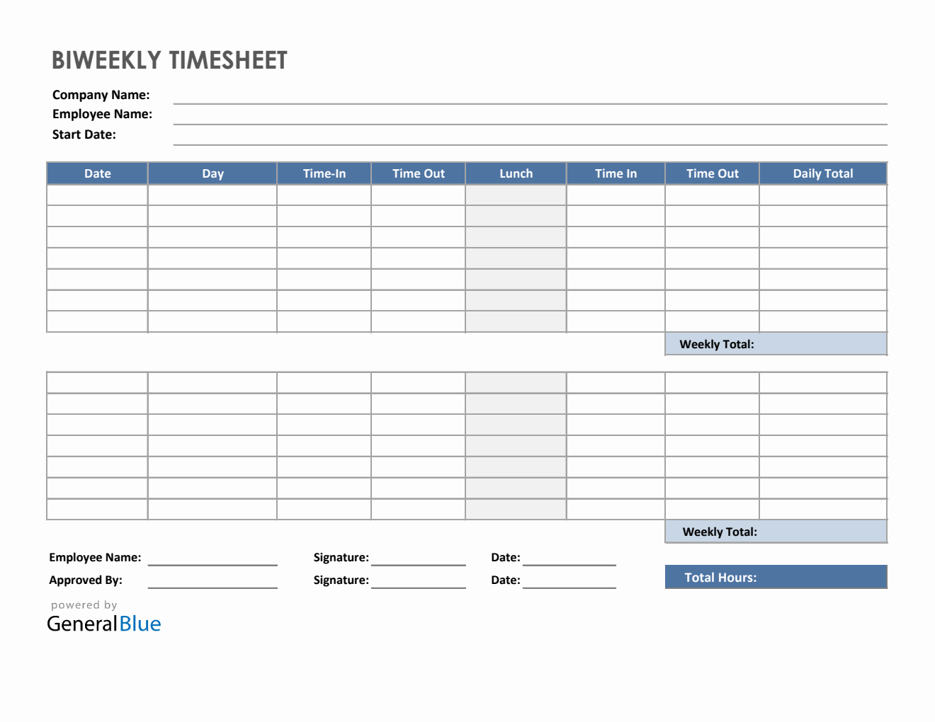 sample timesheet with lunch template sample timesheet with lunch template