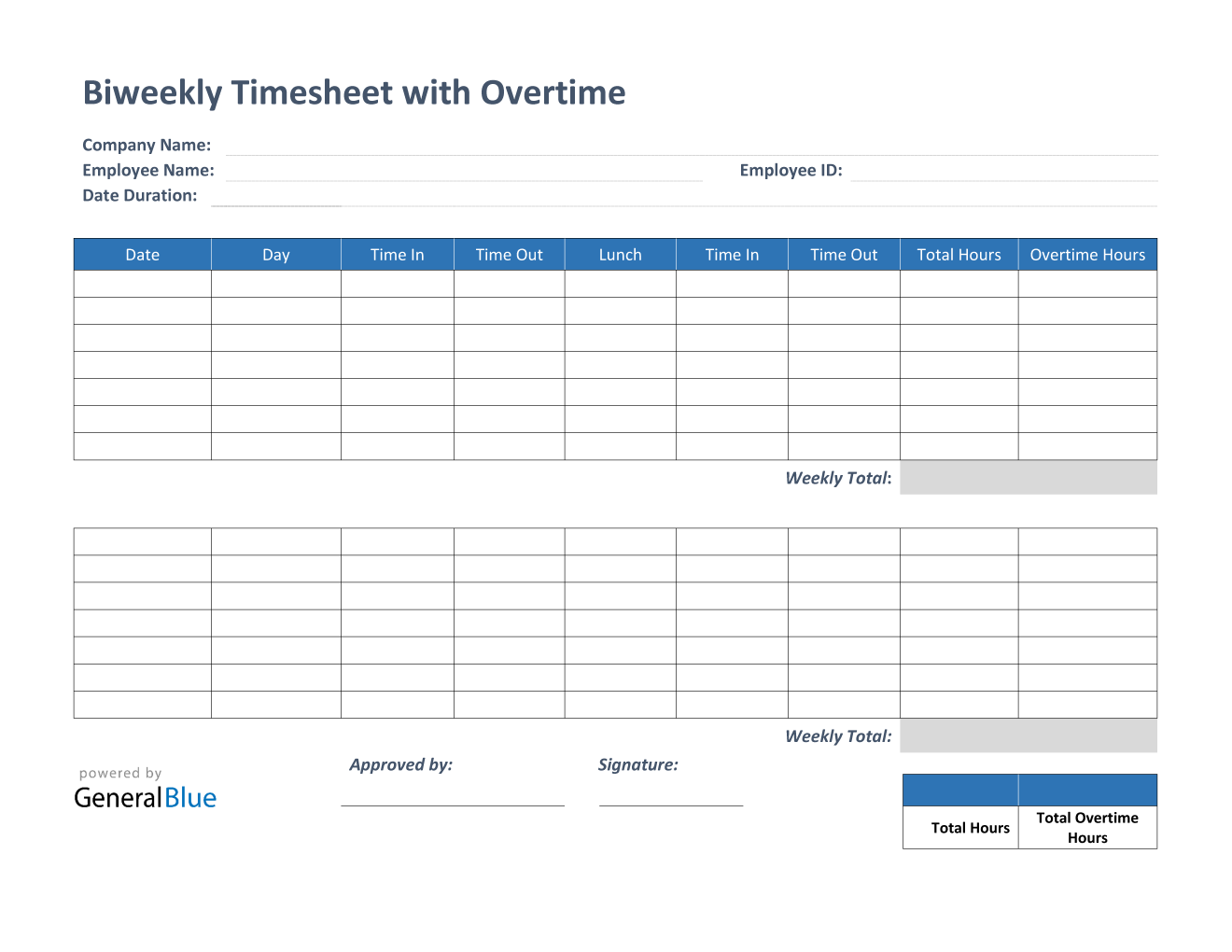 sample bi-weekly timesheet template sample bi-weekly timesheet template
