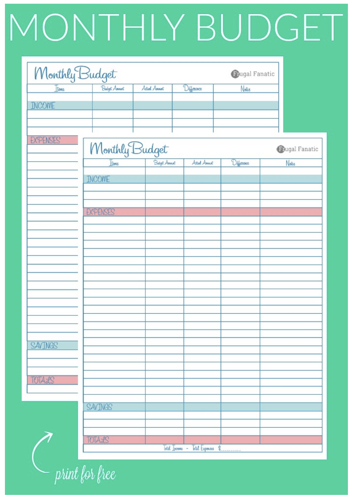 sample blank monthly budget template sample blank monthly budget template
