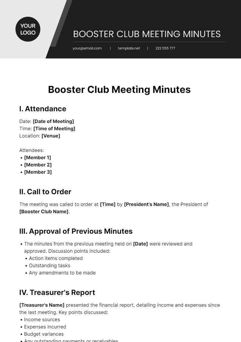 sample booster club budget template sample booster club budget template
