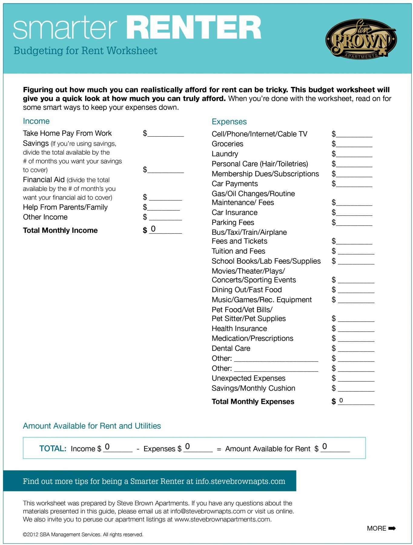 sample first apartment budget template sample first apartment budget template