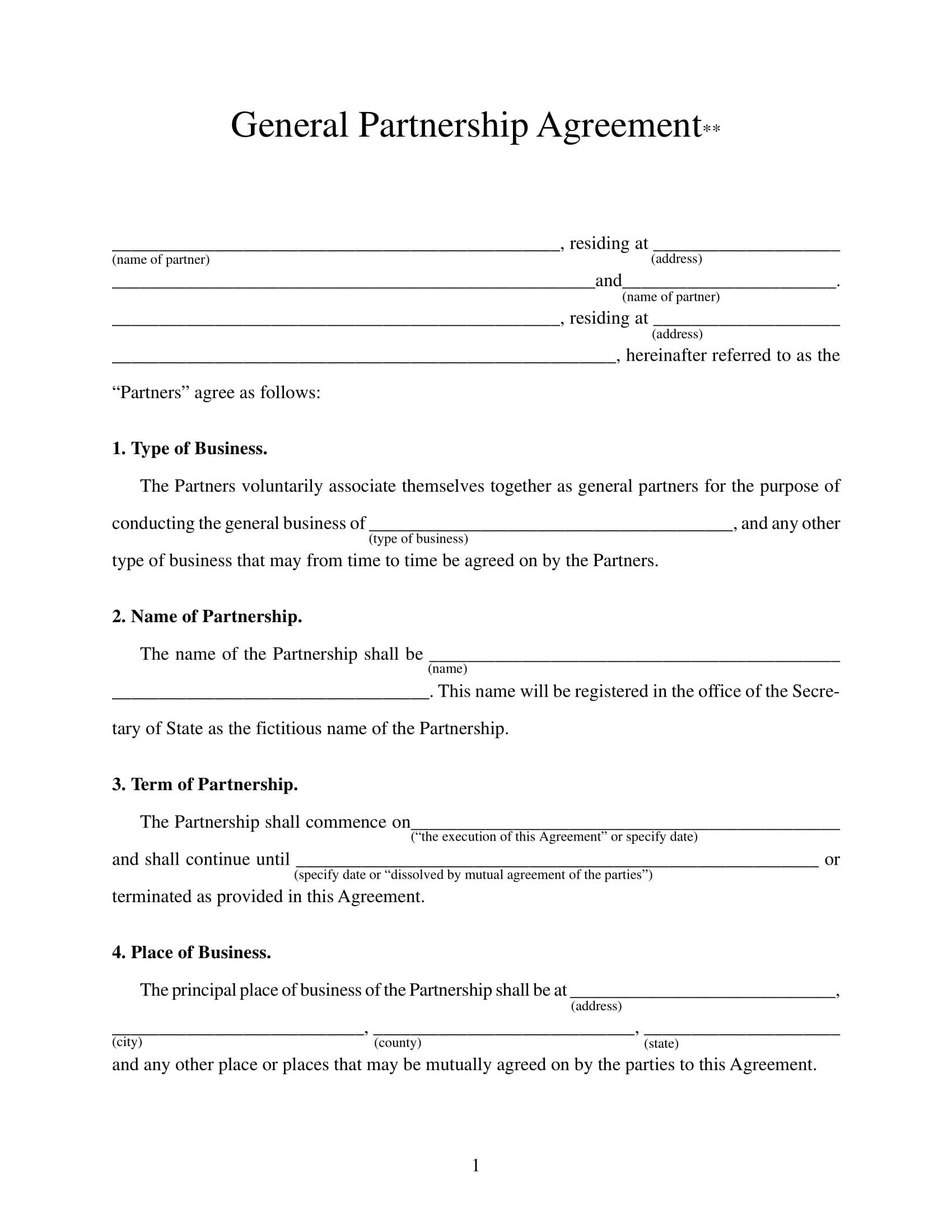 sample business agreement template sample business agreement template