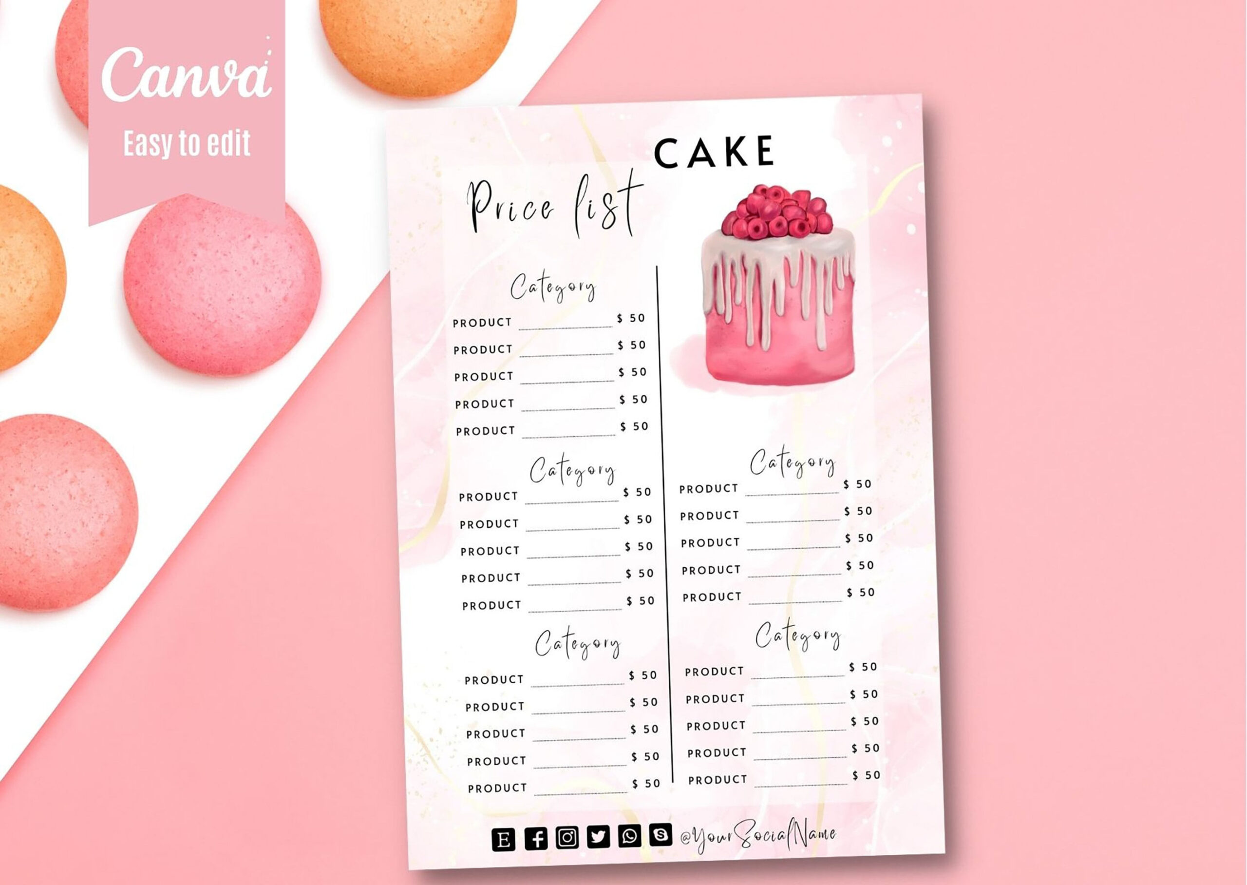 sample Homemade Cake Price List Template sample Homemade Cake Price List Template
