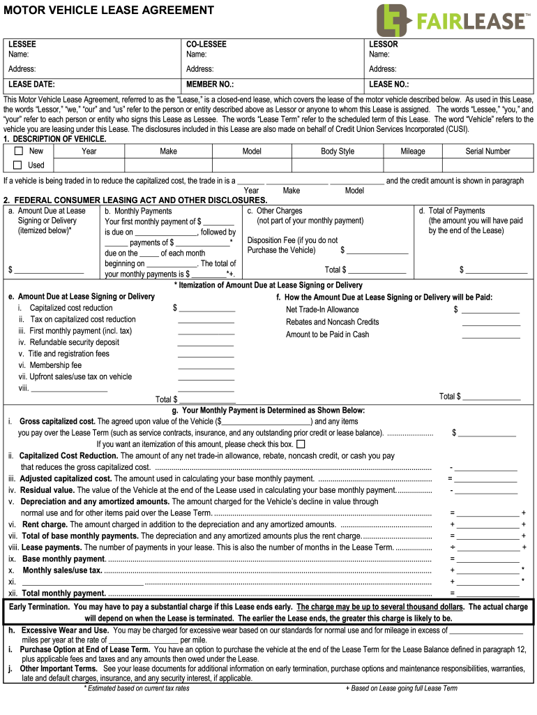 sample car lease agreement template sample car lease agreement template