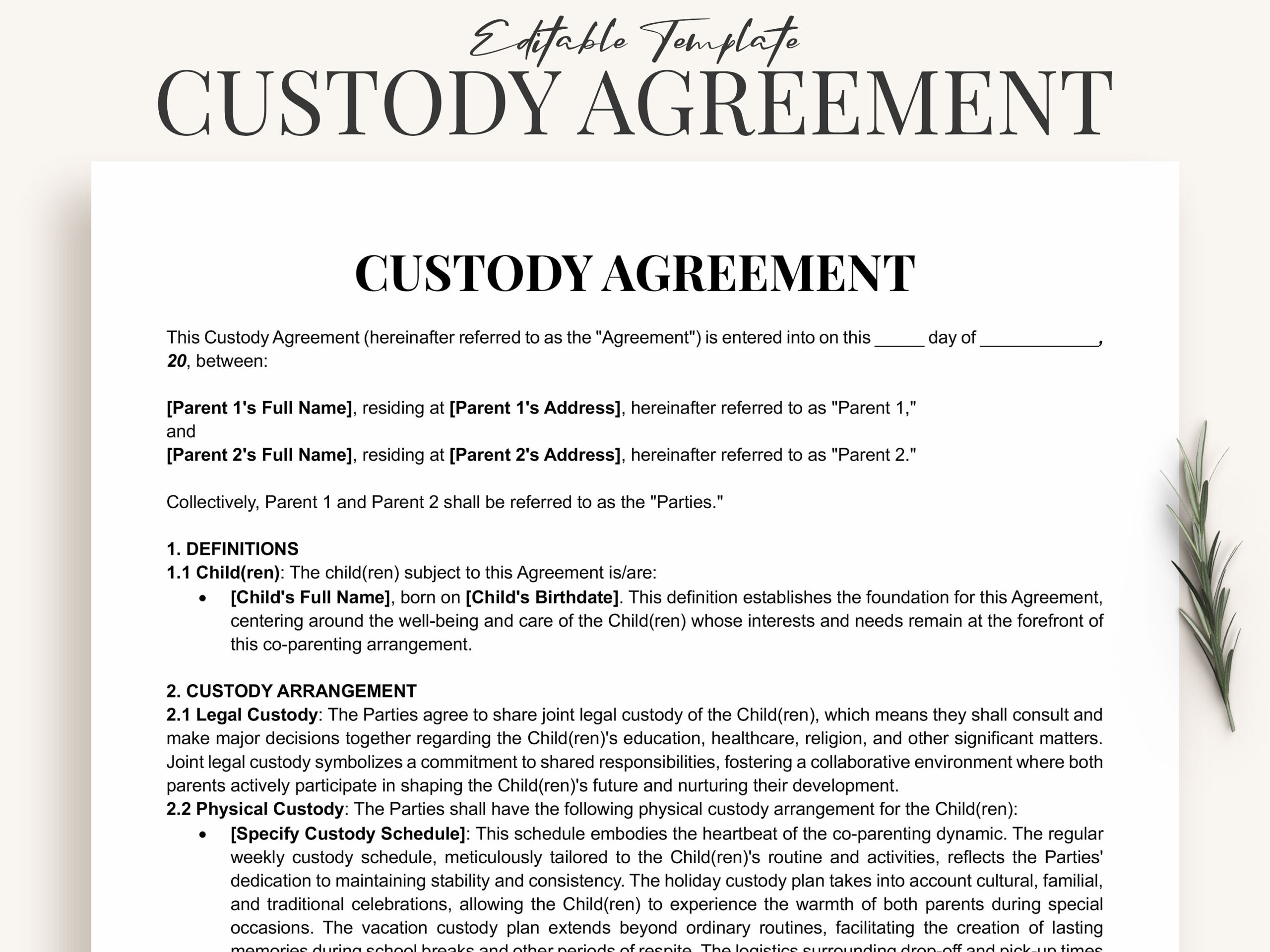 sample custodian agreement template sample custodian agreement template