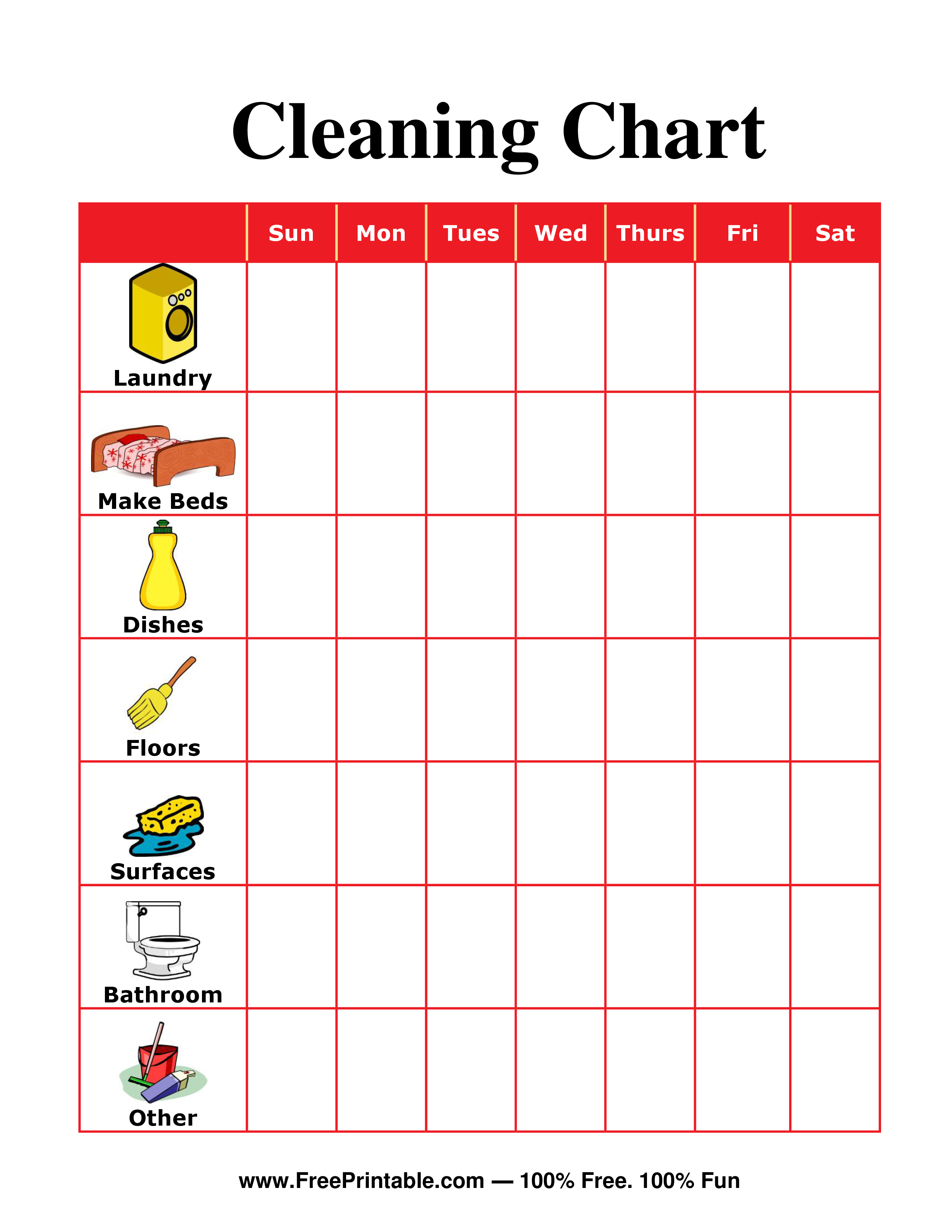 chore chart template for adults sample chore chart template for adults sample