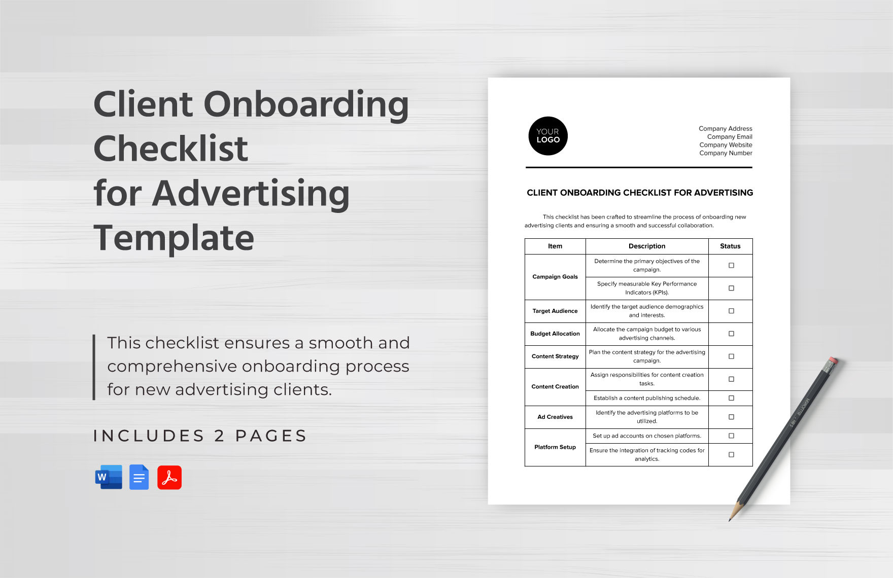 sample client onboarding checklist template sample client onboarding checklist template