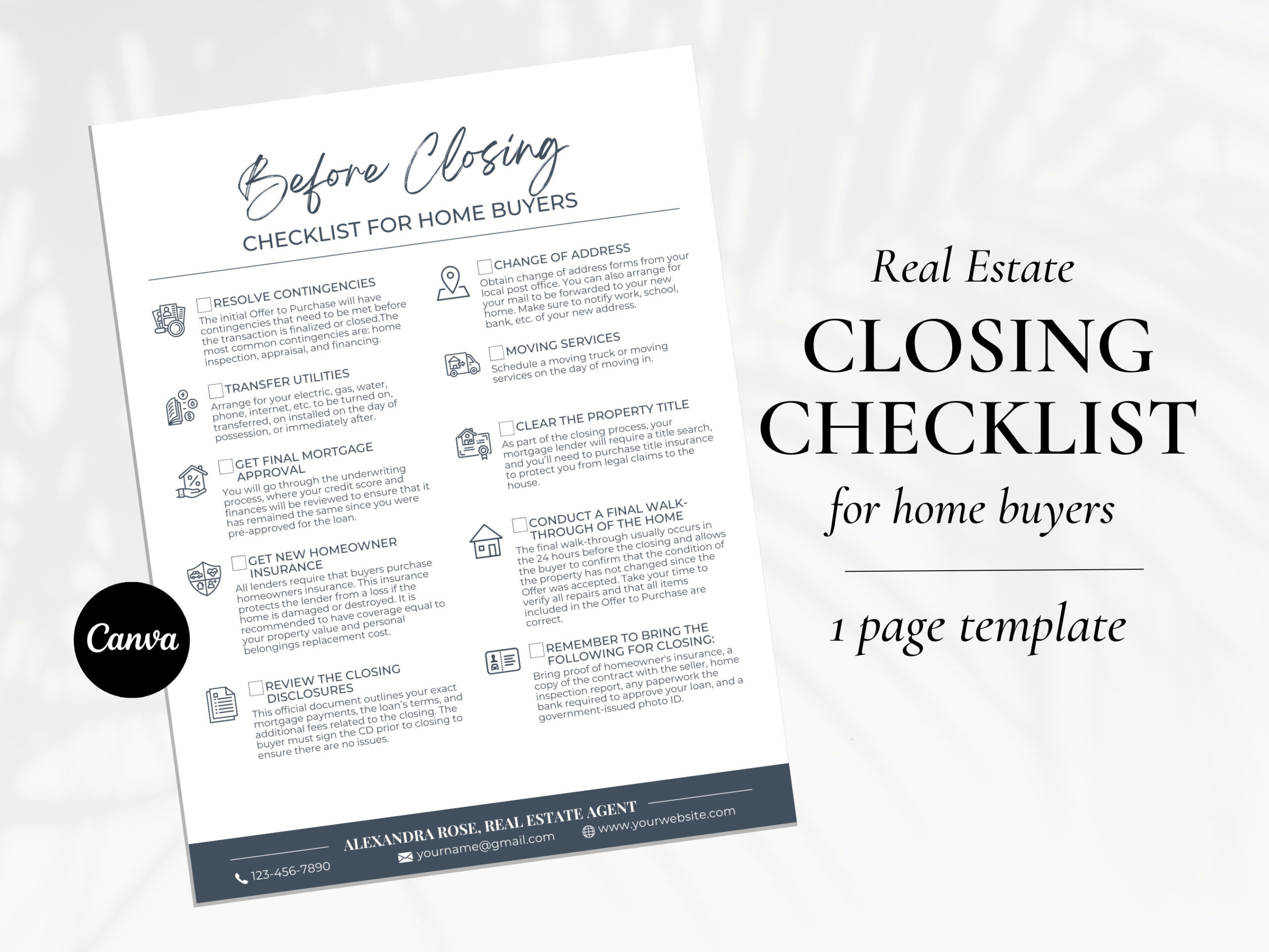 sample real estate closing checklist template sample real estate closing checklist template