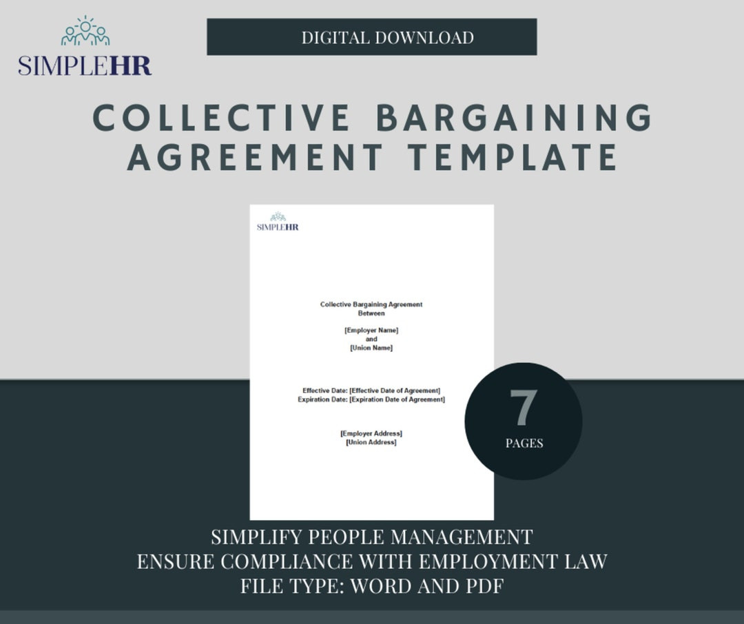 sample collective bargaining agreement template sample collective bargaining agreement template