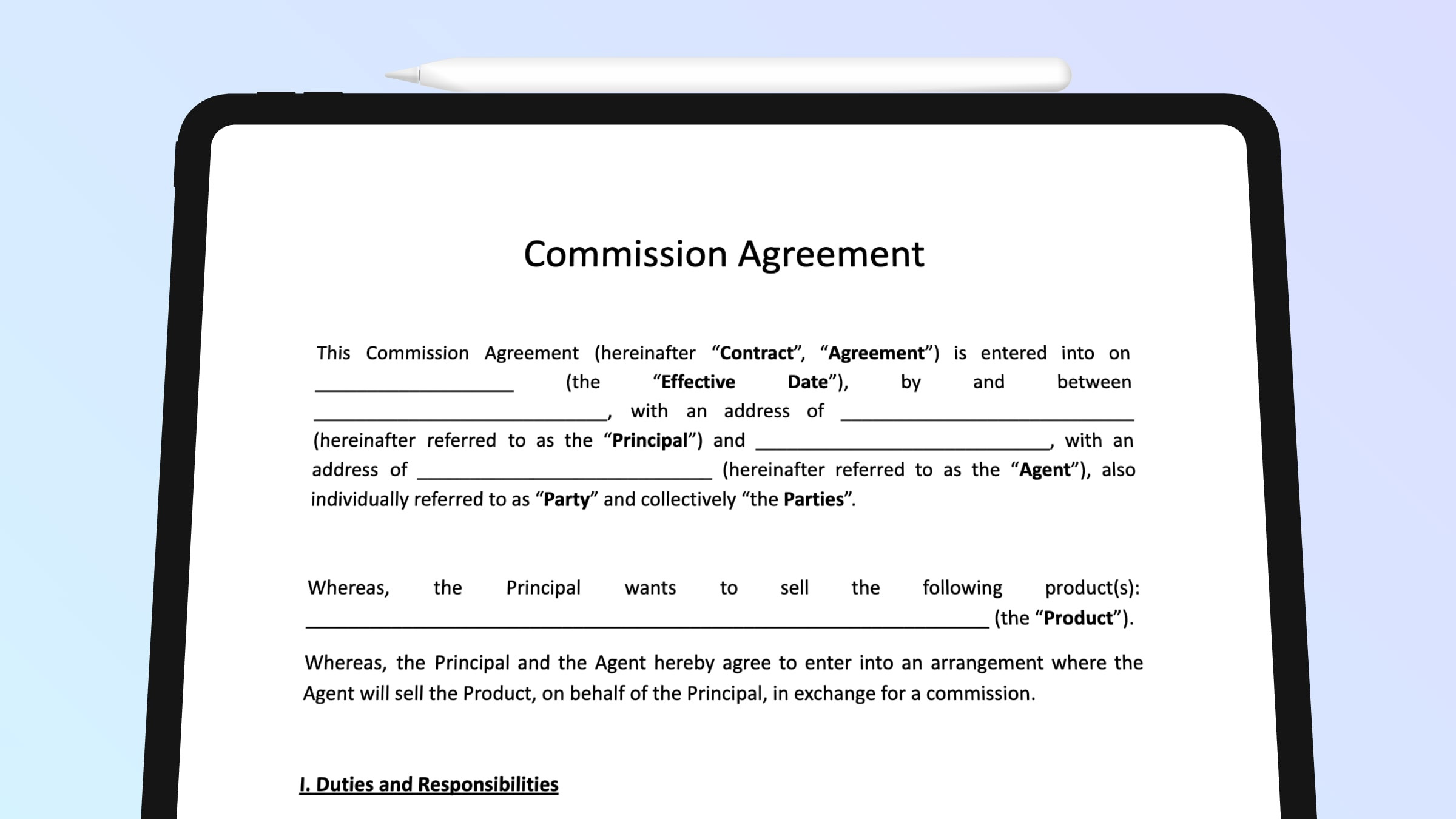 sample commission agreement template sample commission agreement template