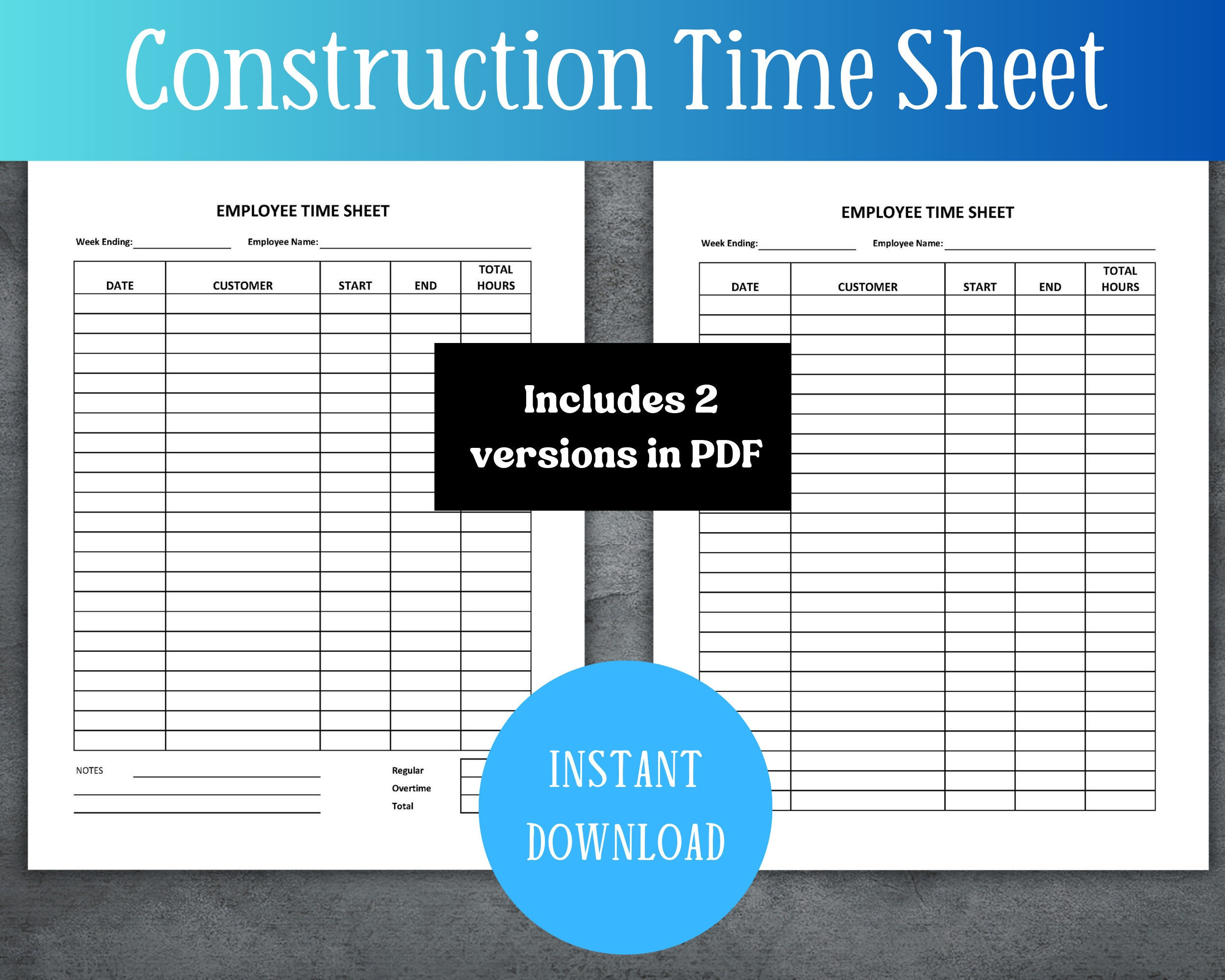 sample construction timesheet template sample construction timesheet template