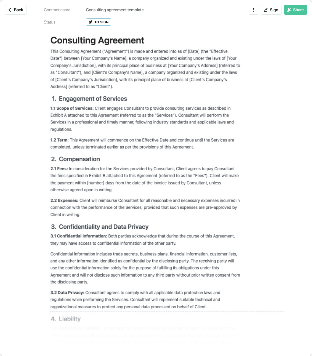 sample consultant service agreement template sample consultant service agreement template