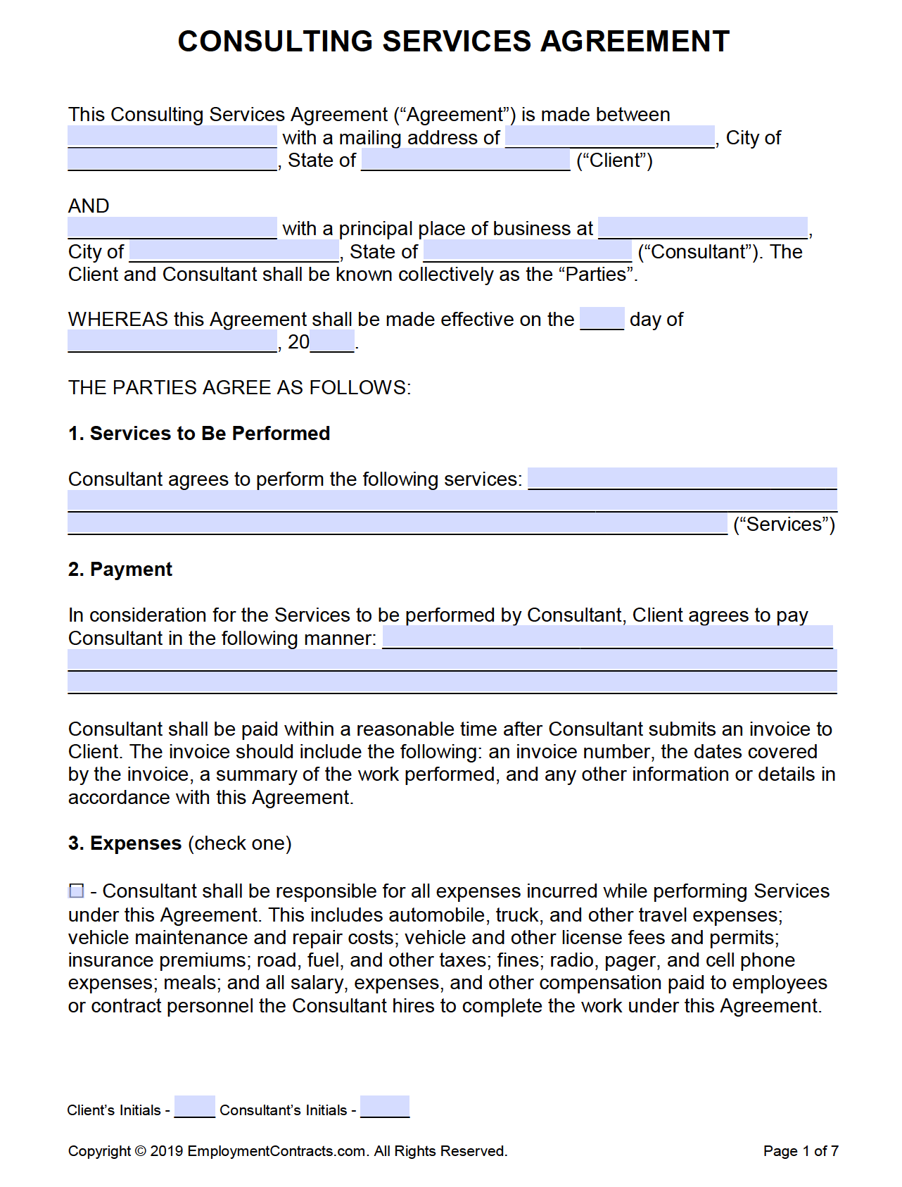 sample consultant service agreement template sample consultant service agreement template