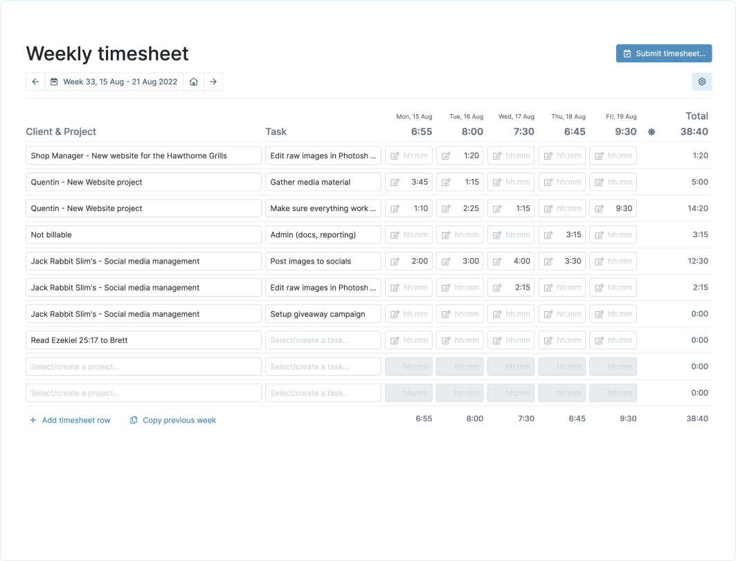 sample contractor timesheet template sample contractor timesheet template