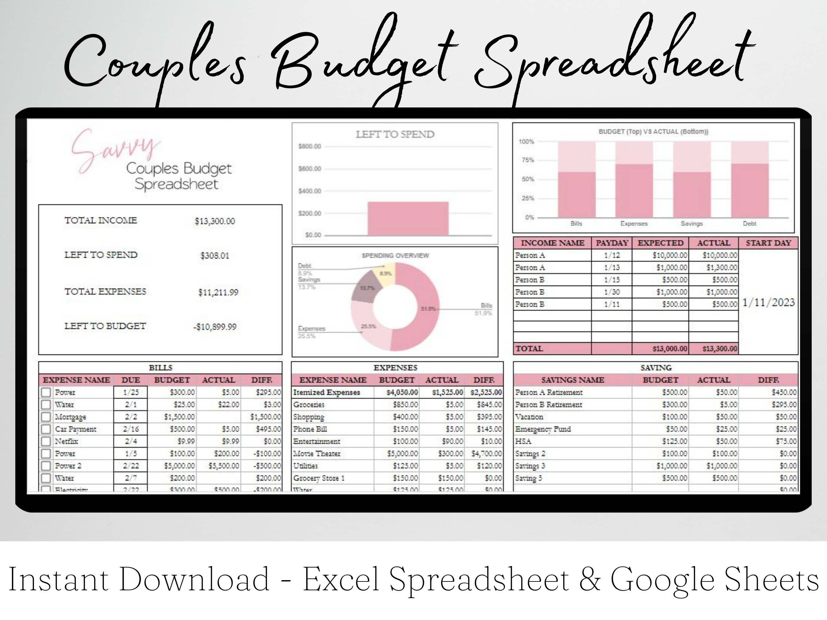 sample couple budget template sample couple budget template