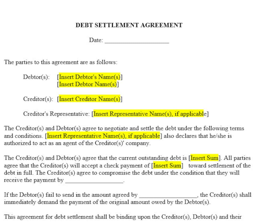 sample Settlement Agreement Template sample Settlement Agreement Template