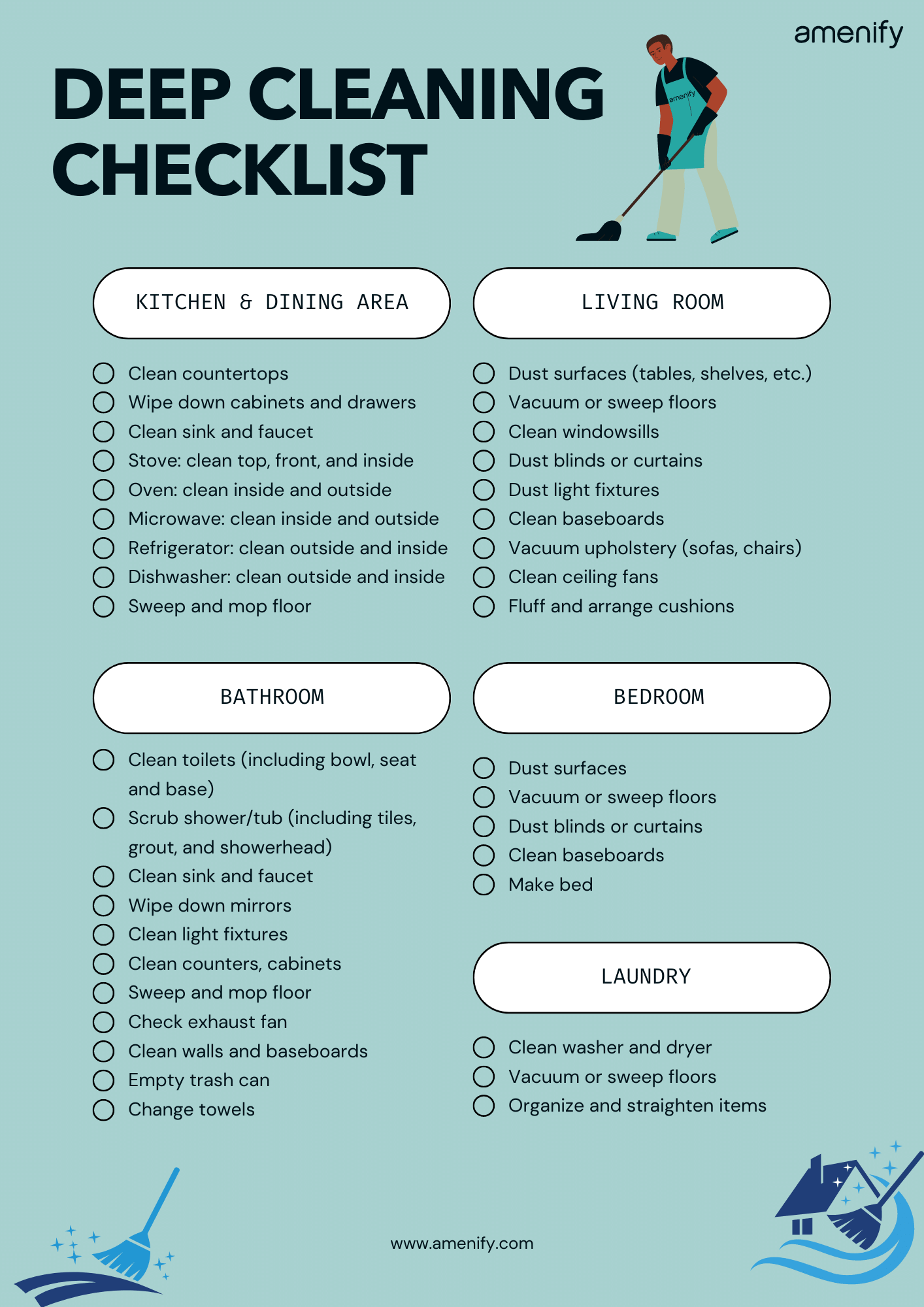 sample cleaning checklist template sample cleaning checklist template