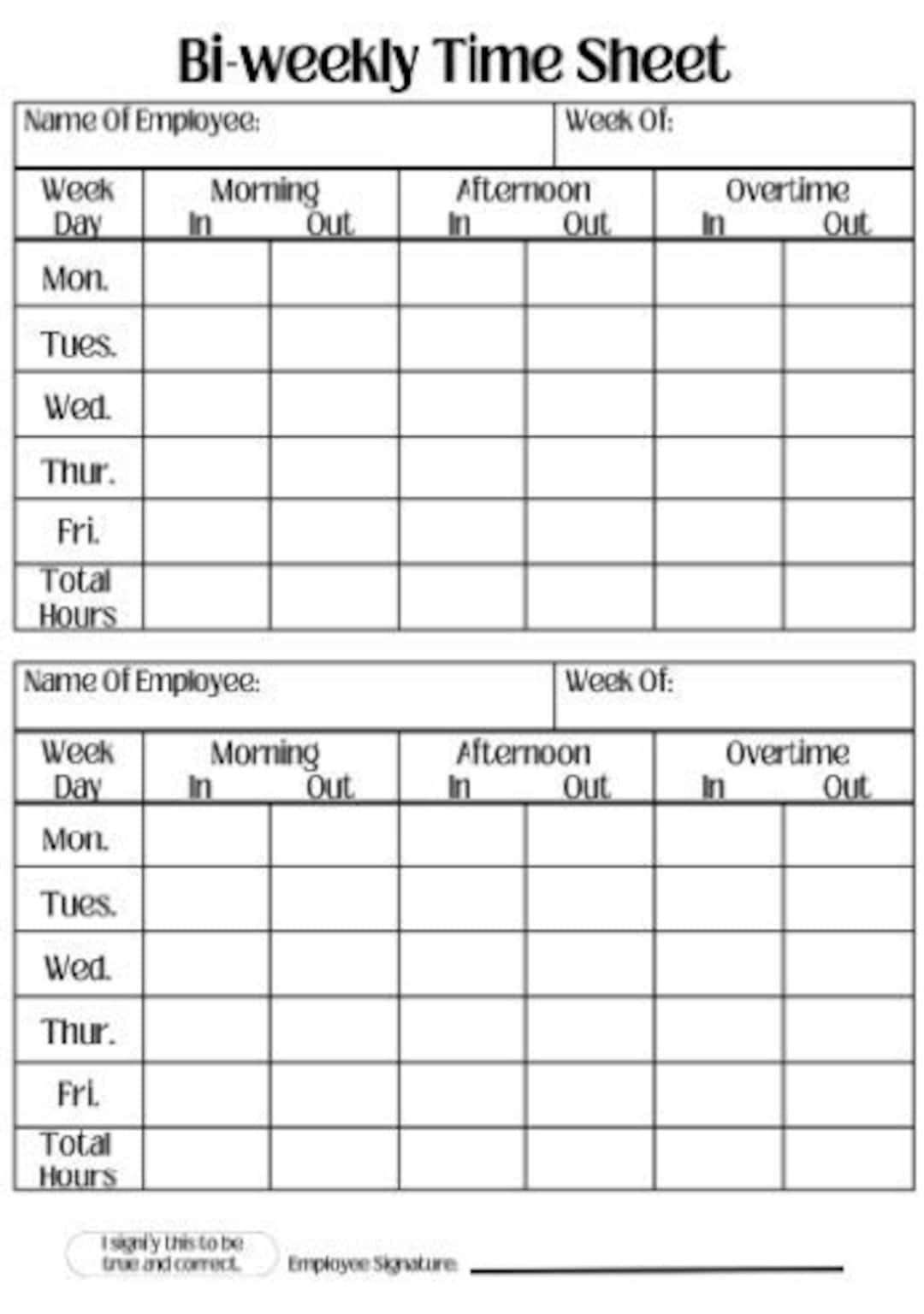 sample bi-weekly timesheet template sample bi-weekly timesheet template