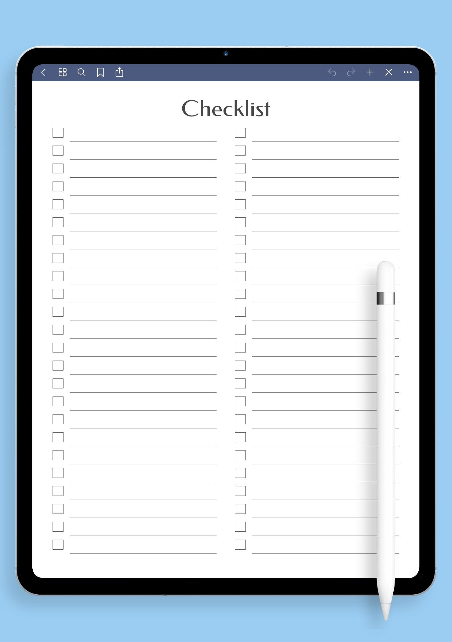 sample blank checklist template sample blank checklist template