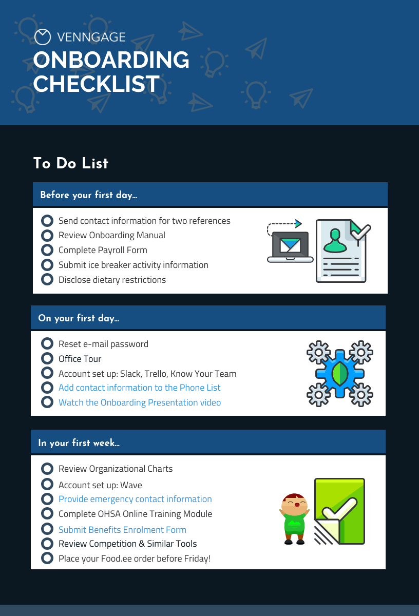 sample onboarding checklist template sample onboarding checklist template