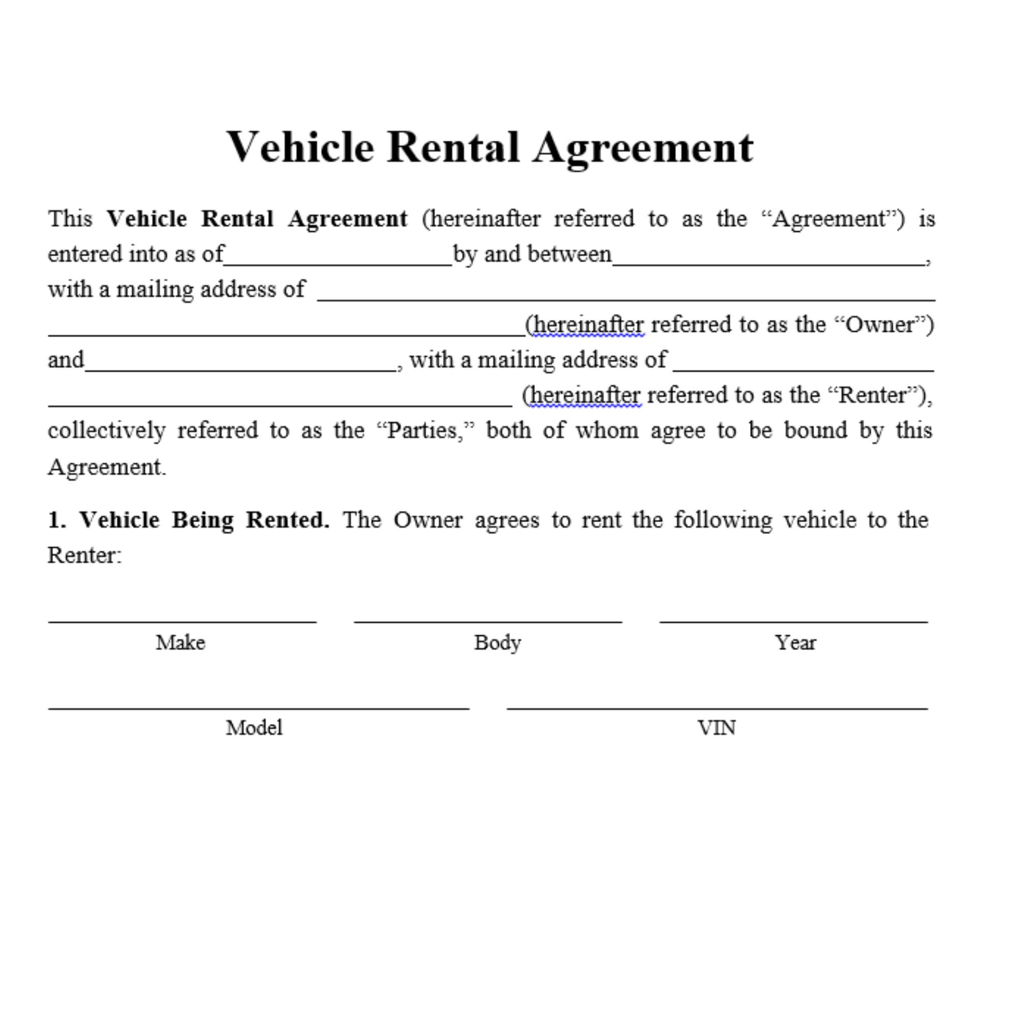 sample car lease agreement template sample car lease agreement template