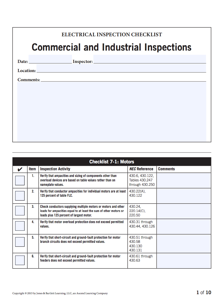 sample residential electrical inspection checklist template sample residential electrical inspection checklist template