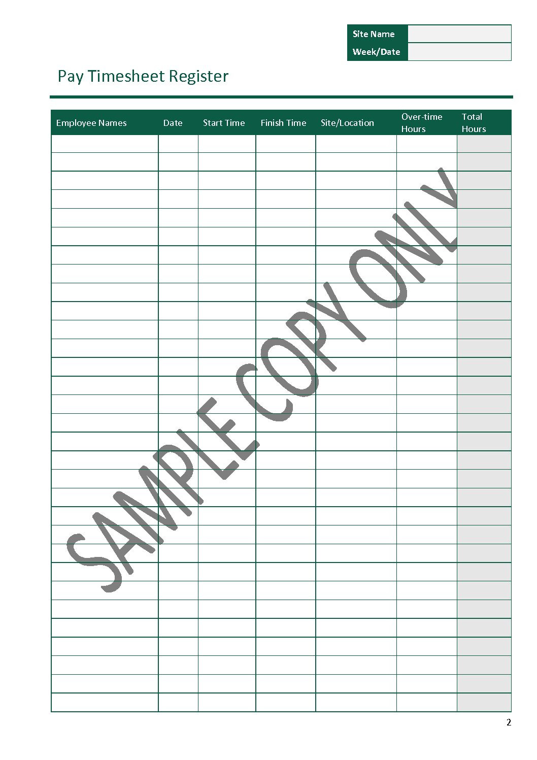 sample security guard timesheet template sample security guard timesheet template