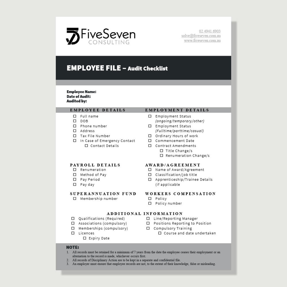 sample employee files checklist template sample employee files checklist template