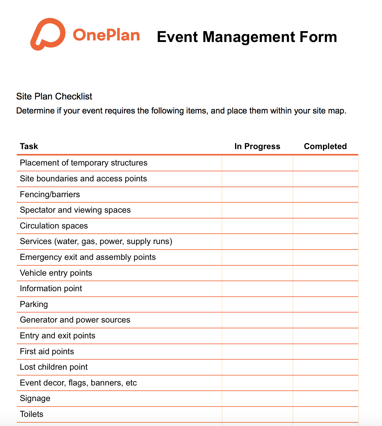 sample event checklist template sample event checklist template