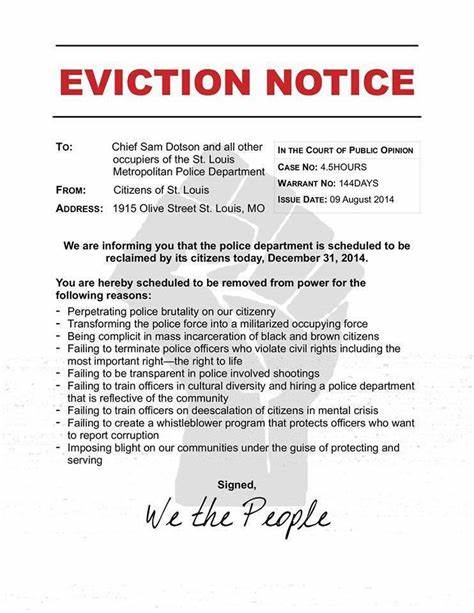 sample of printable eviction notice template