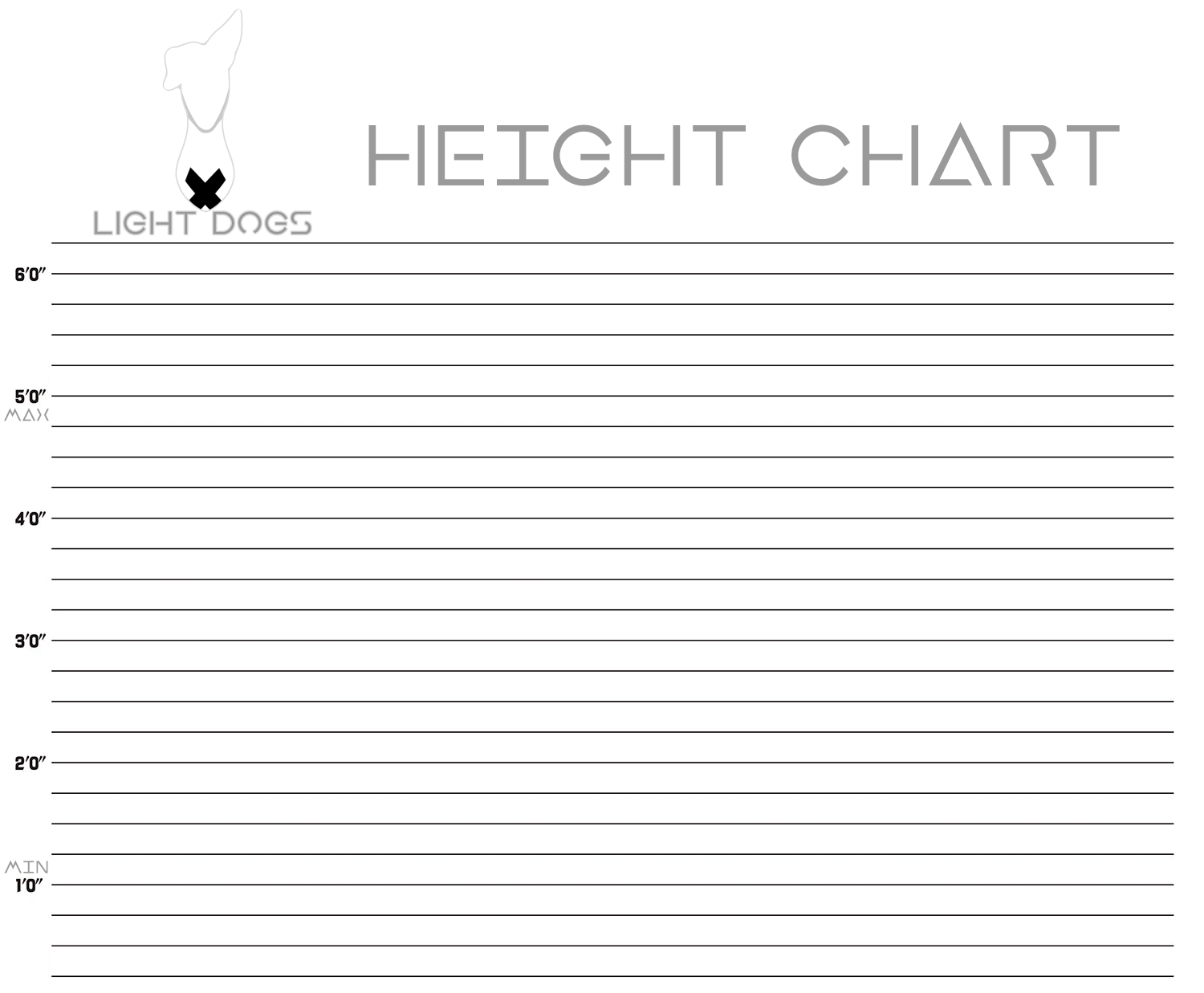example of height chart template example of height chart template